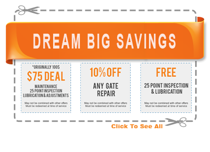 Dream Special Coupons Winnetka Gate Repair